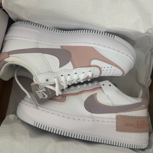 NIKE - NWT Women's Size 5.5 Air Force 1 Shadow Sneakers - Amethyst Ash - Picture 6 of 10